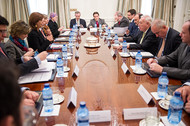 Reunión de los ministros María Ángela Holguín y José Manuel García-Margallo